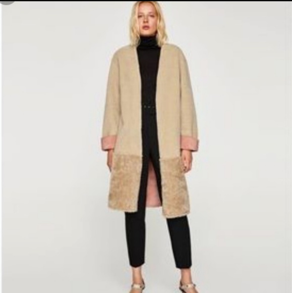 Zara Jackets & Blazers - SOLD❤️ NWT Zara Faux Shearling Coat